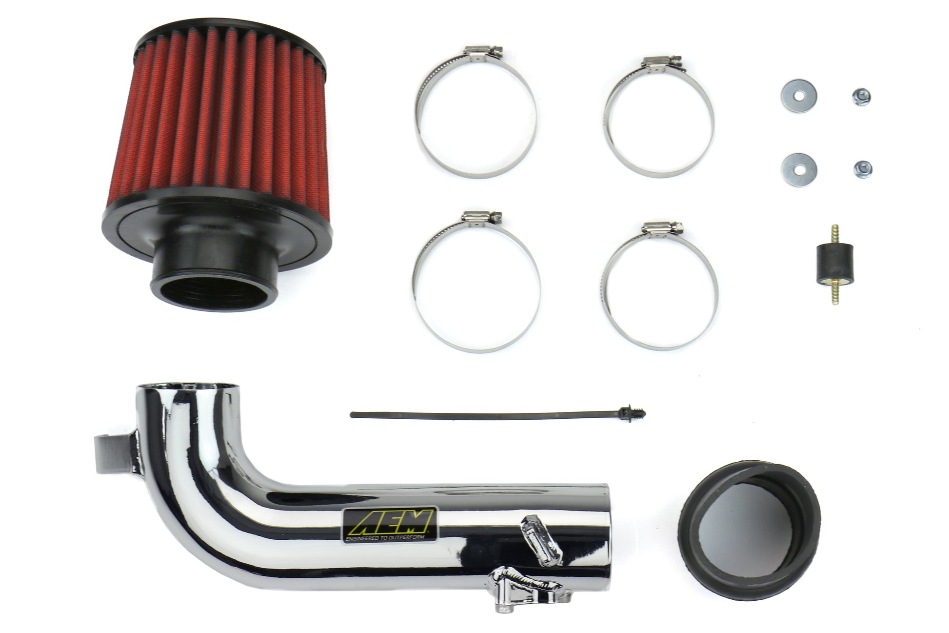 AEM22-474P AEM Short Ram Intake Polished - 2002-2007 Subaru WRX/STI,