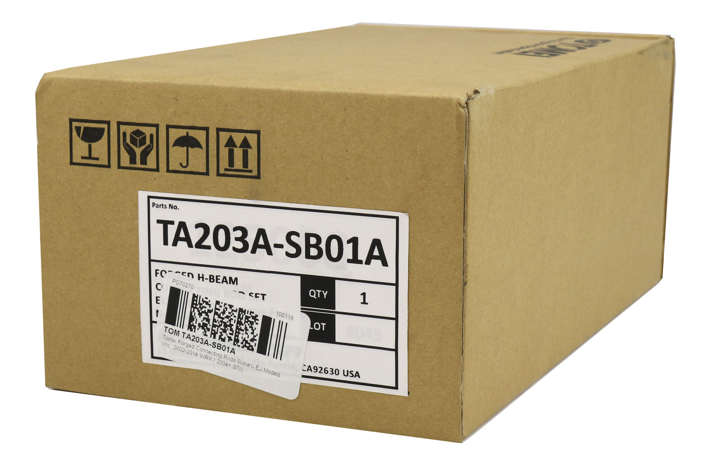 TOMTA203A-SB01A Tomei Forged Connecting Rods - Subaru Models (inc 2004+ STI / 2002-2014 WRX),