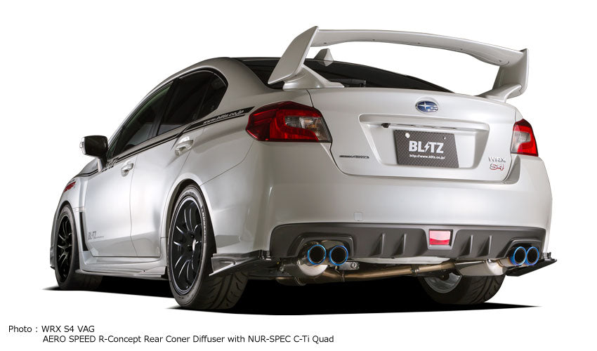 BLZ60176 Blitz Aero Speed R Concept Rear Spats - 2015+ WRX / 2015+ STI,