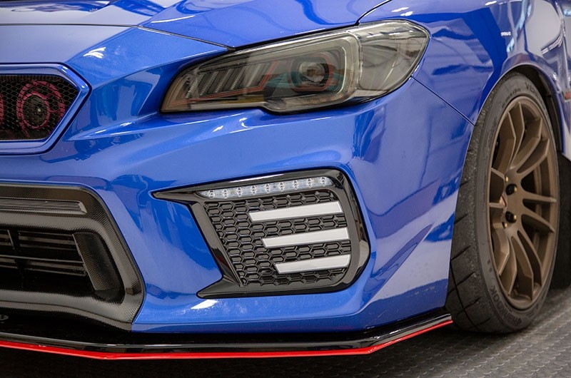 OLMA.70106.1 OLM Clear Tri Bar Fog Light Bezel - 2018* WRX / 2018+ STI,