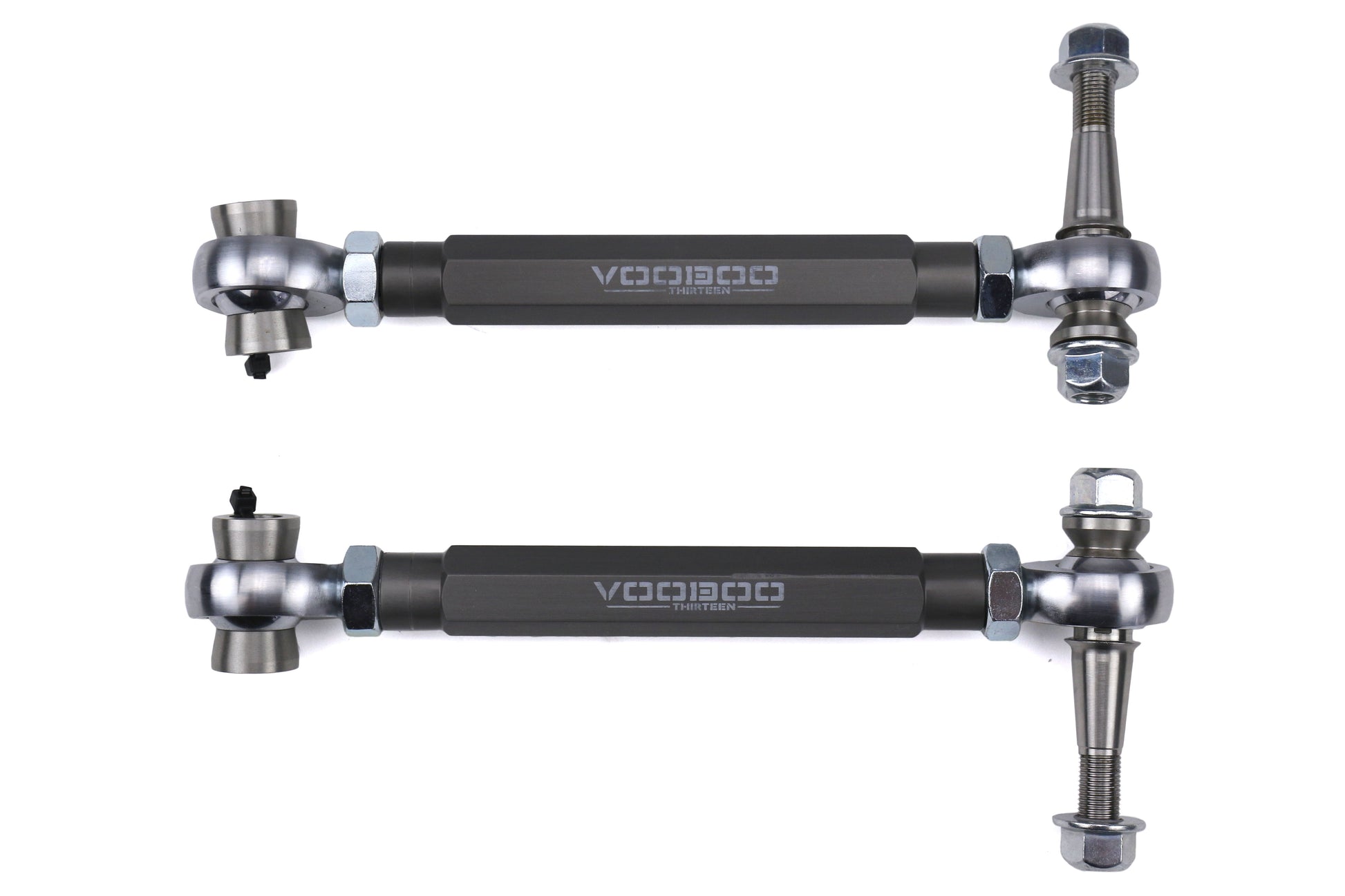 VODTOSC-0100HC VooDoo13 Adjustable Toe Arms (Rear) - 2013+ FT86-Hard Clear (Grey),