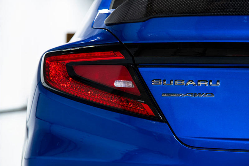 ASAV.47001.3-RD AutoStyled V3  Red Tail Light Overlays - Subaru WRX 2022+,