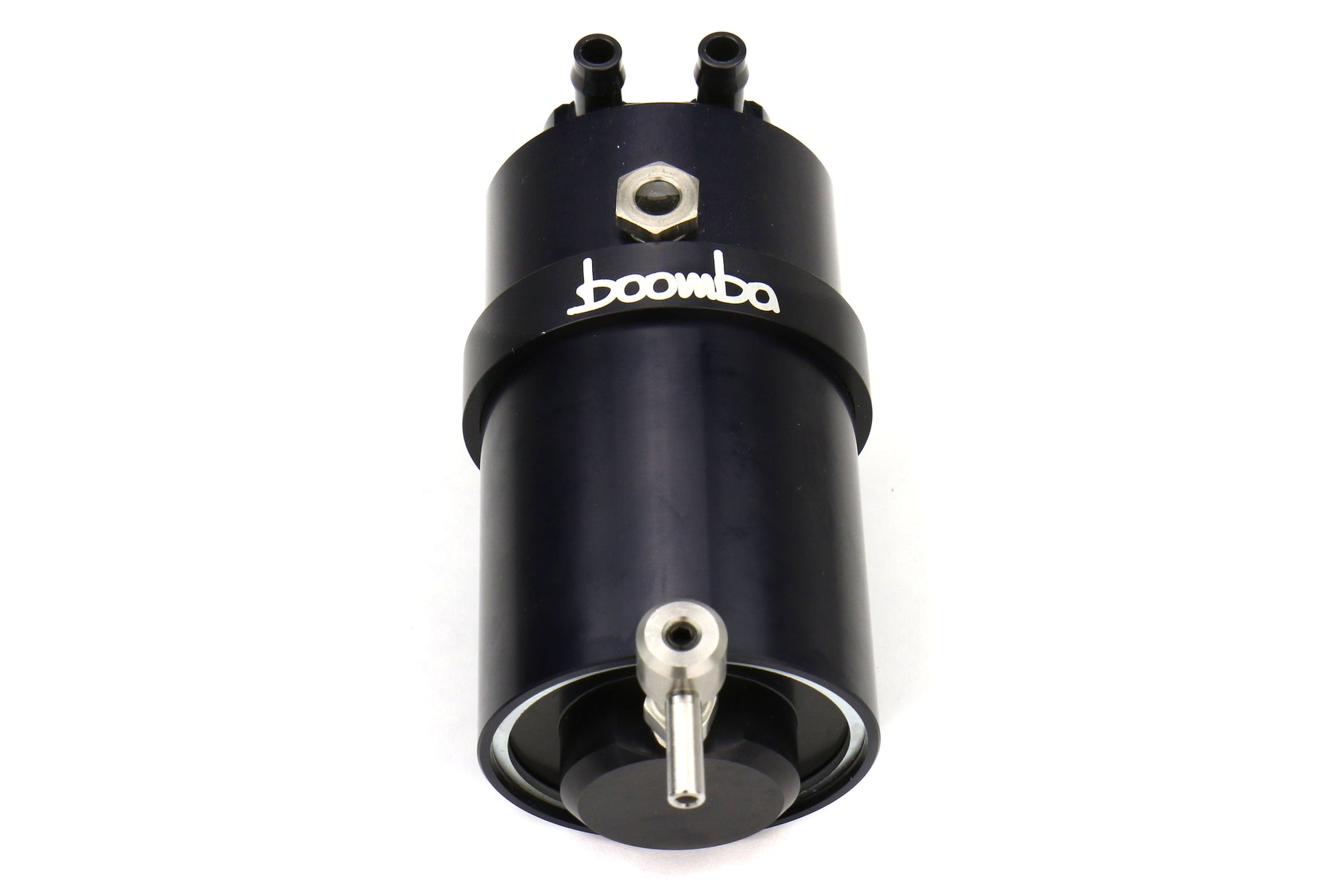 BBA031-00-026B Boomba Racing Stage 2 Oil Catch Can Kit (PCV) - 2015+ WRX-Black,