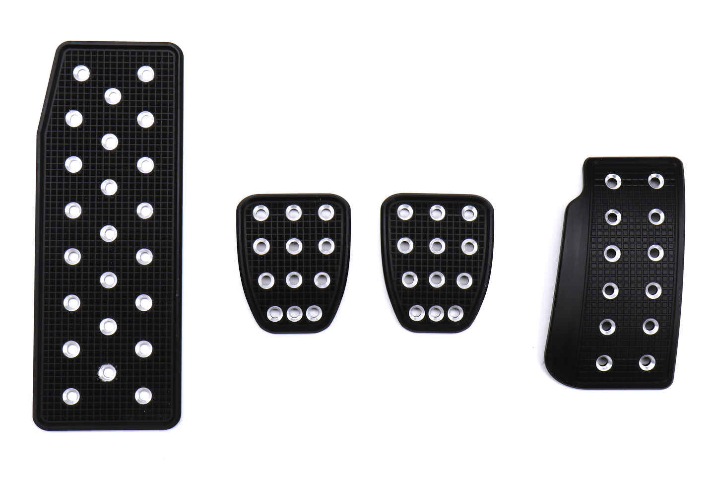 SRPSRP-PEDALS-FULL-BLK-SIL Billet Aluminum Sports Racing Pedals - 2015+ WRX / 2015+ STI / 2013+ BRZ,