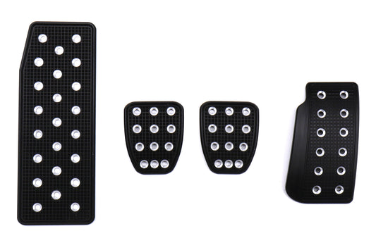 SRPSRP-PEDALS-FULL-BLK-SIL Billet Aluminum Sports Racing Pedals - 2015+ WRX / 2015+ STI / 2013+ BRZ,