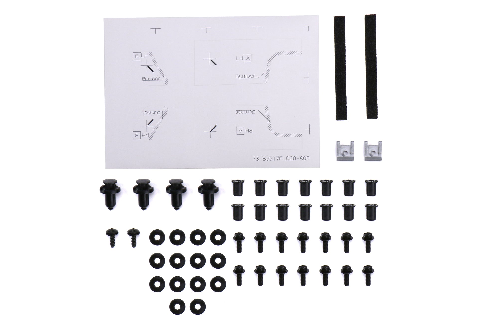 SUBE2410FL000 Subaru OEM STI Front Underspoiler - 2017+ Impreza 4D/5D,