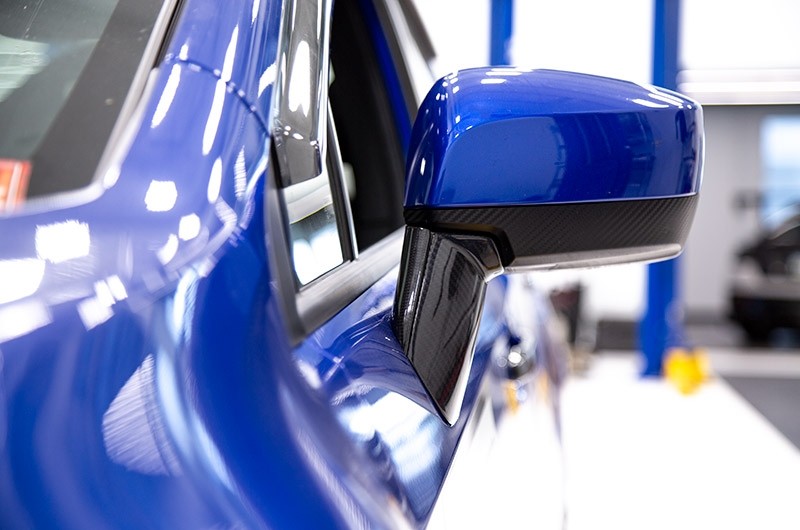 OLMA.70093.1 OLM LE Dry Carbon Fiber Lower Mirror Mount Cover - 2015+ WRX / STI / 2016-17 Crosstrek,