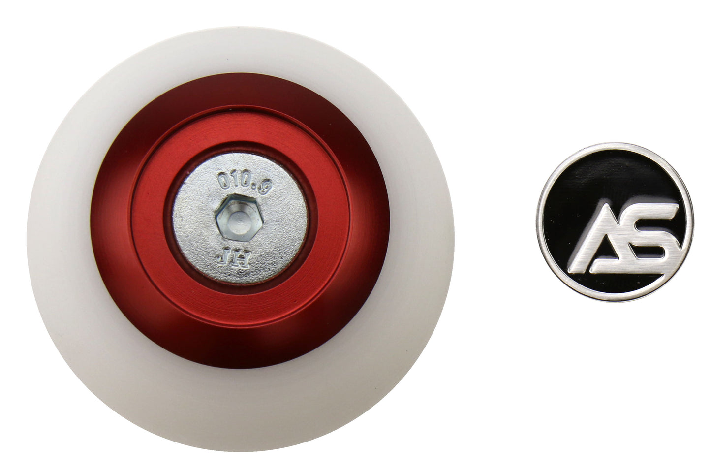 ASA1501010101 AutoStyled Subaru 6 Speed shift knob Red with White Delrin Center,