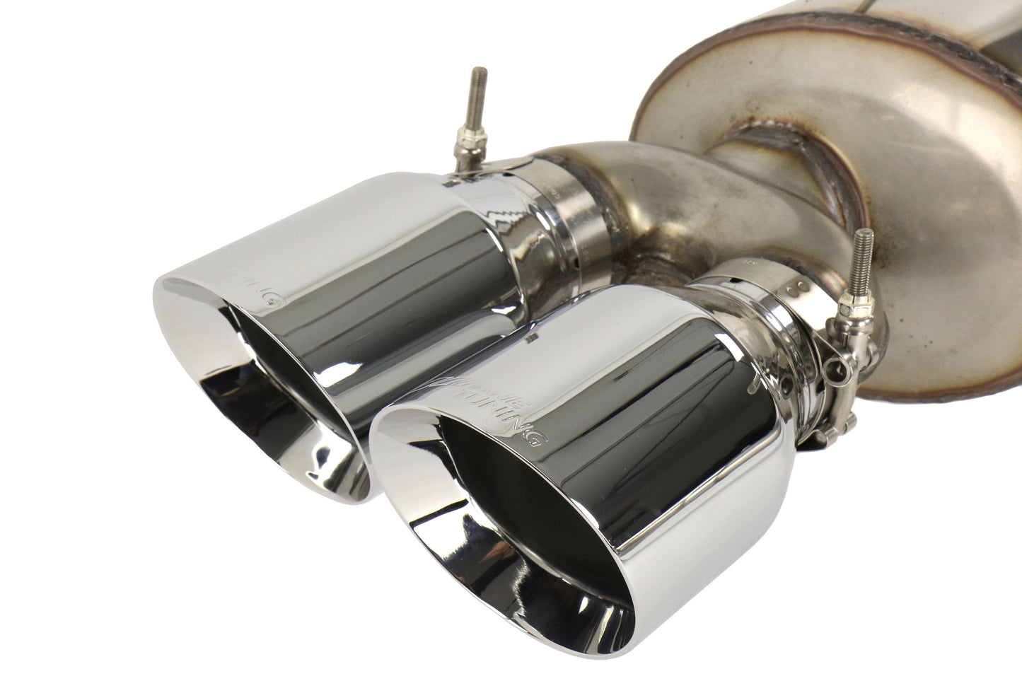 AWE3015-42104 AWE Touring Edition Exhaust Chrome Silver Quad Tips (102mm) - 2015+ STI,