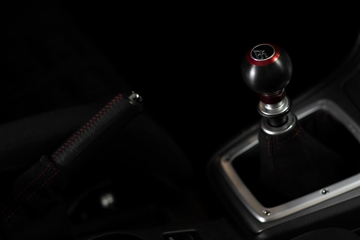 ASA1501010201 AutoStyled Subaru 6 Speed shift knob Red with Black Delrin Center,