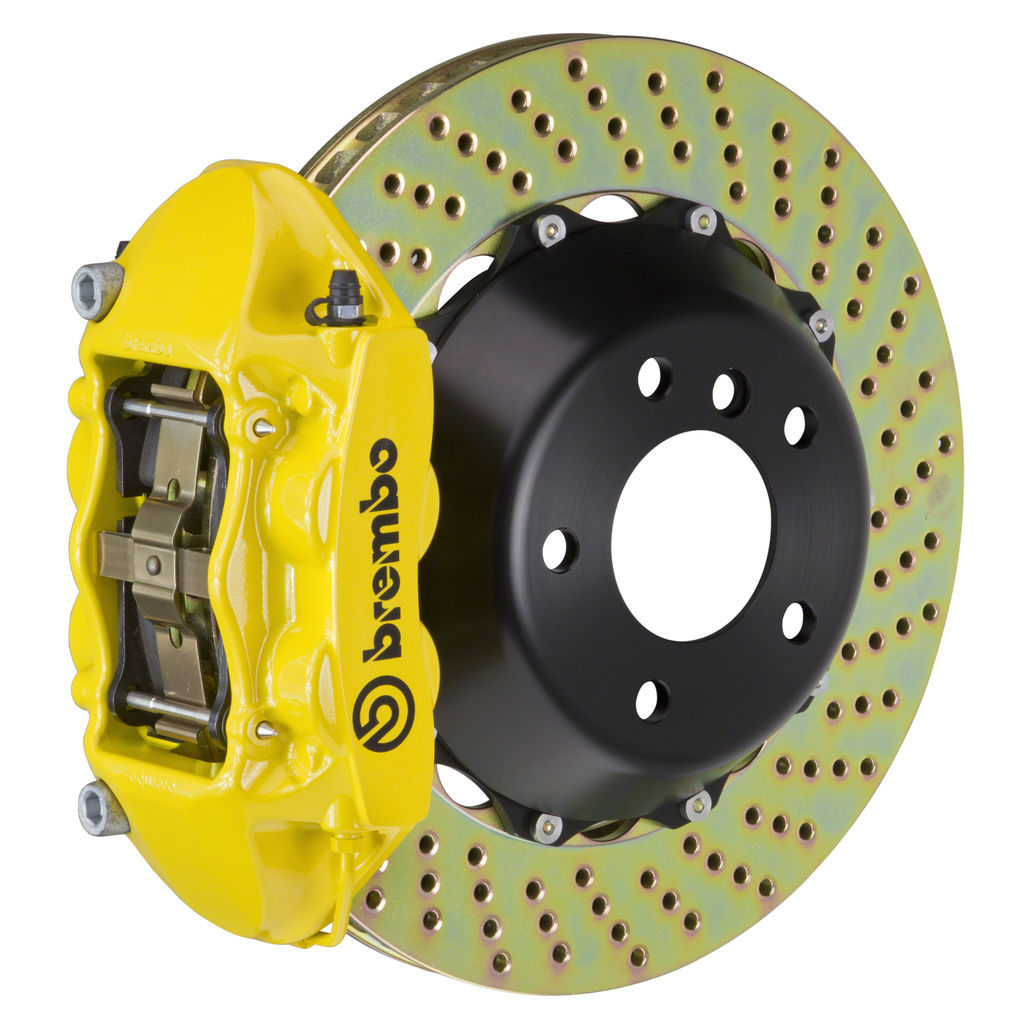 BRE1P1.8002A5 Brembo GT 4 Piston Front BBK Slotted or Drilled - 2013+ FR-S / BRZ / 86-Yellow-Drilled,