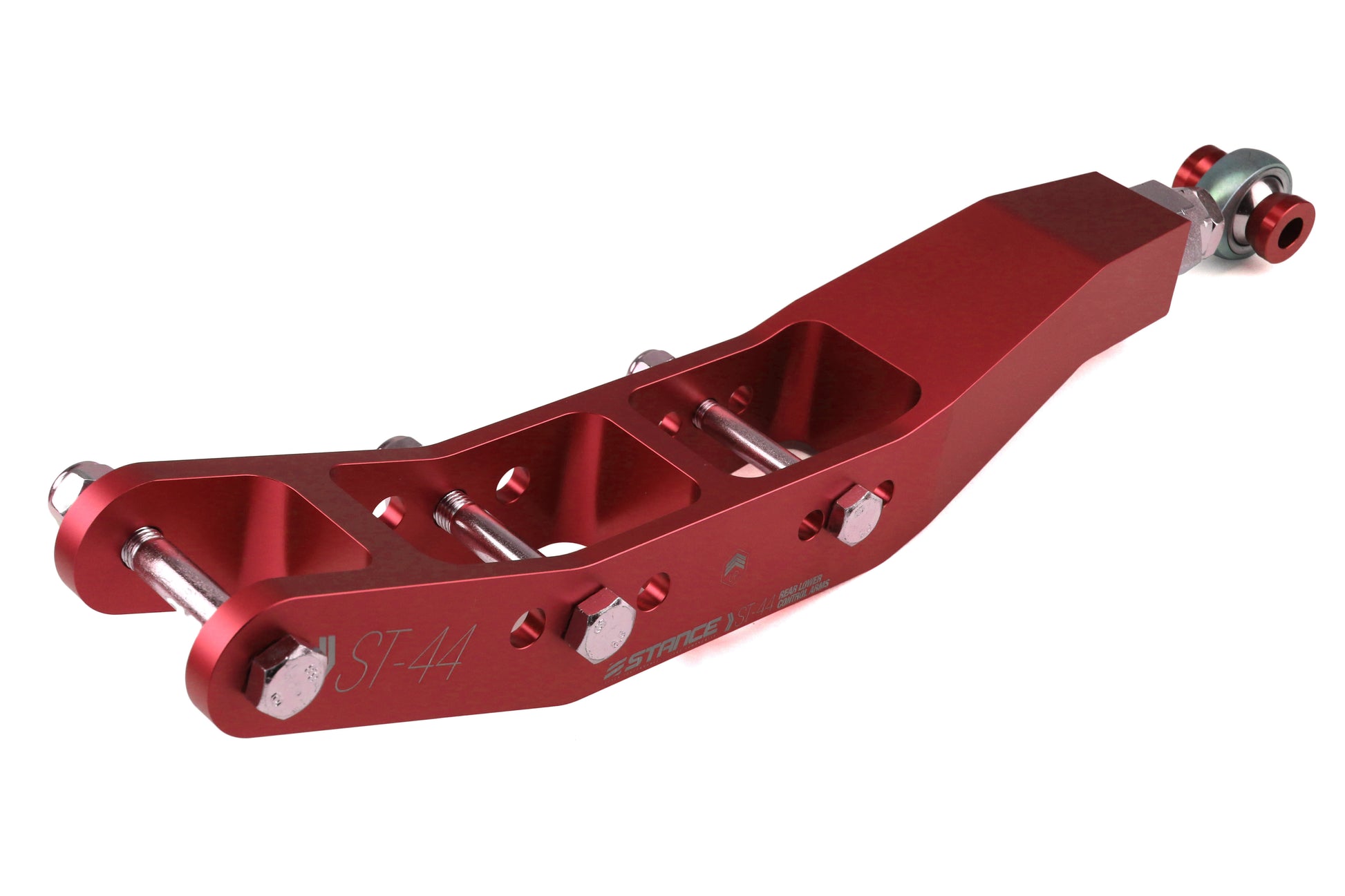 STNST-44-RED Stance Adjustable Lower Control Arms v1.0 (Rear) - 2015-2018 WRX / STI / 2013+ FR-S / BRZ / 86-Red,