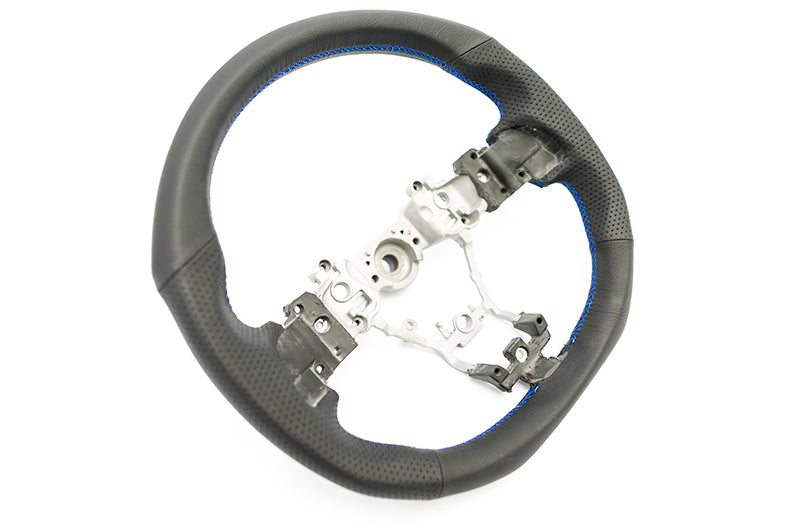 DAMSS360RRX DAMD D Shaped Steering Wheel (Blue Stiching) - 2015+ WRX / 2015+ STI,