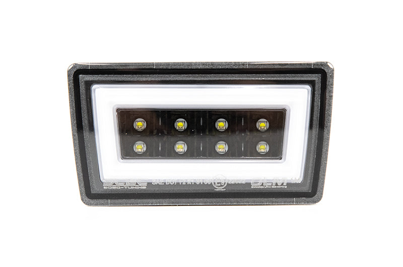 OLM F1 NB+R V2 F1 Style Rear Brake and Reverse Light - Clear Lens, Gloss Black Base, White Bar - 2022-2024 Subaru WRX