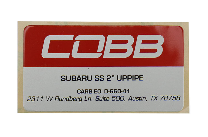 COB512260 COBB Tuning Stainless Steel 2inch Up-Pipe -2006-2014 Subaru WRX / 2004+ Subaru STI,