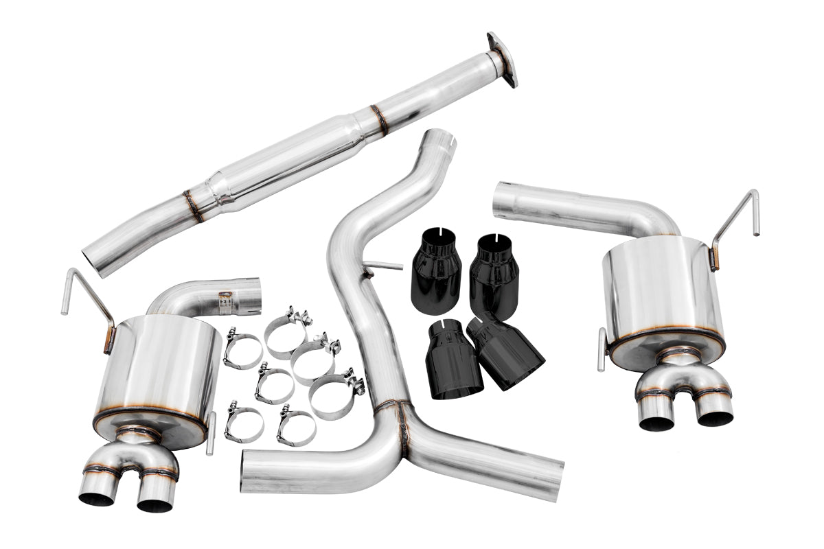 AWE3015-43102 AWE Touring Edition Exhaust Diamond Black Quad Tips (102mm) - 2015+ WRX,