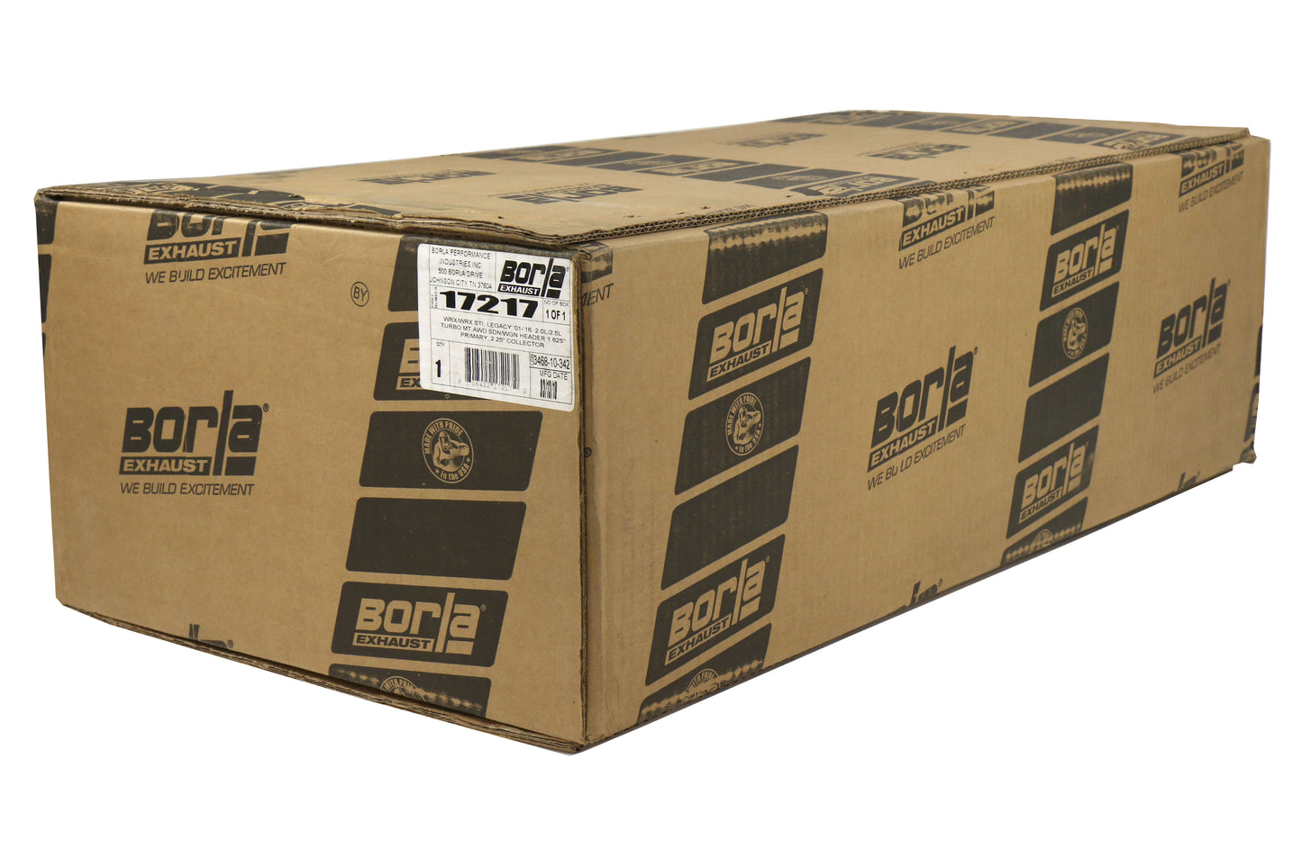 BRL17217 15-21 Subaru STI Borla Unequal Length Header,