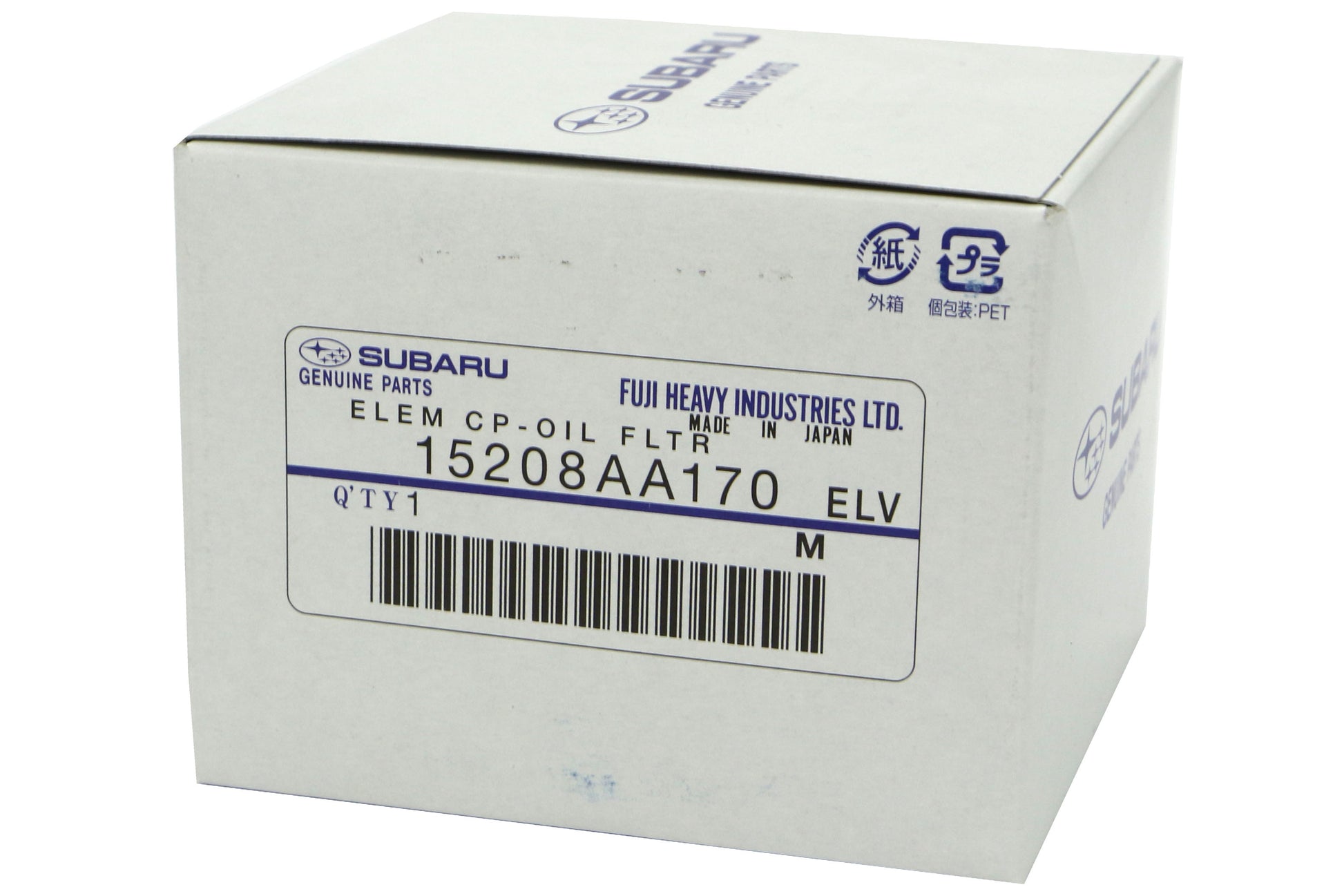 SUB15208AA170 OEM Subaru Oil Filter - 2015-2020 WRX,