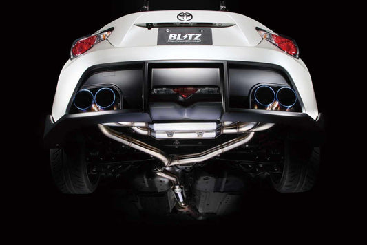 BLZ60171V Blitz Nur Spec CTI Quad Tip Catback w/ Rear Diffuser - 2013+ FT86,