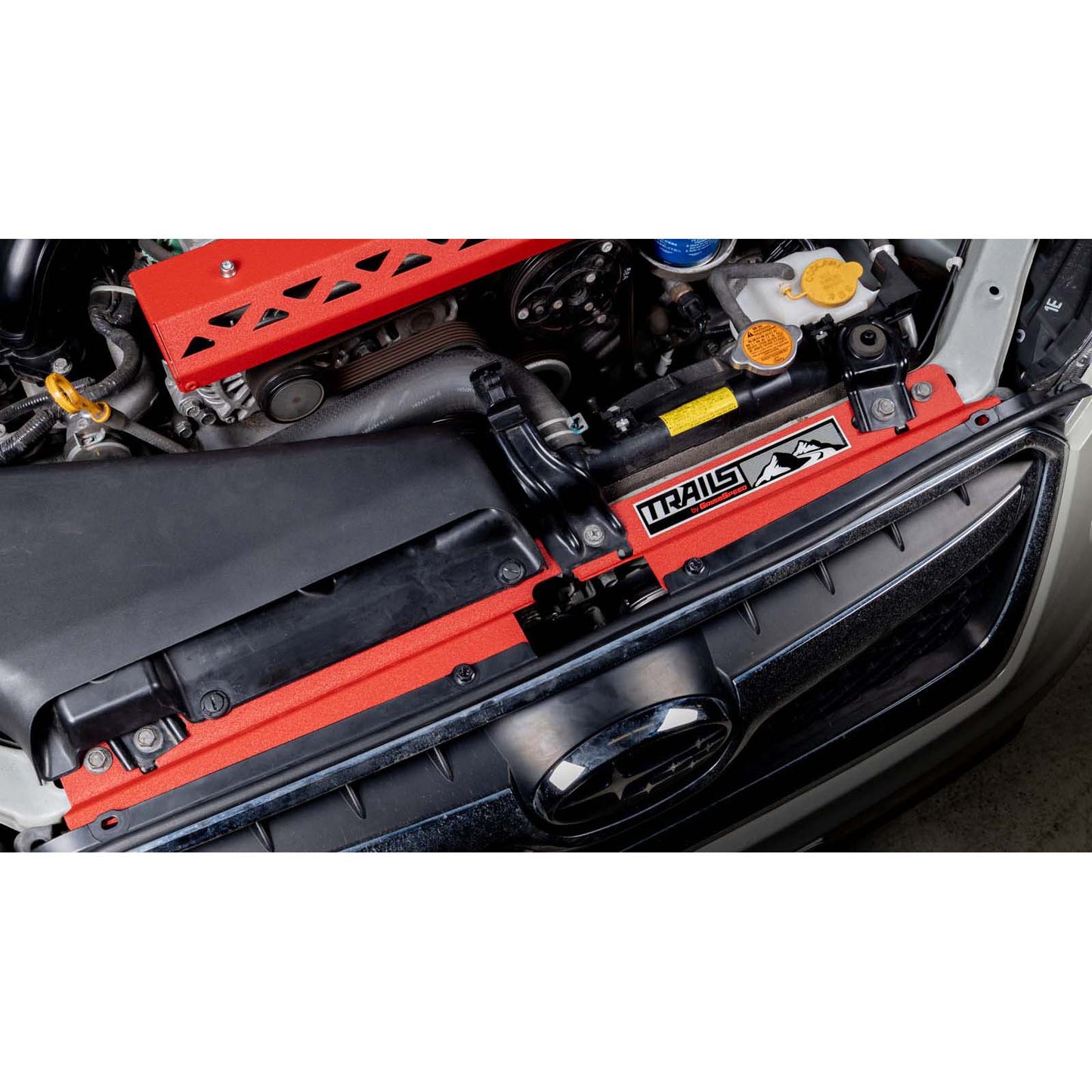 TRAILS by GrimmSpeed Radiator Shroud RED - 2013-2017 Subaru Crosstrek