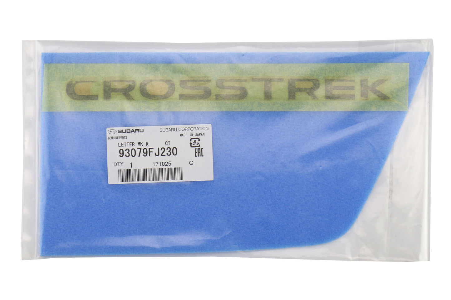 SUB93079FJ230 Subaru OEM Gloss Black Crosstrek Badge - 2013+ Crosstrek,