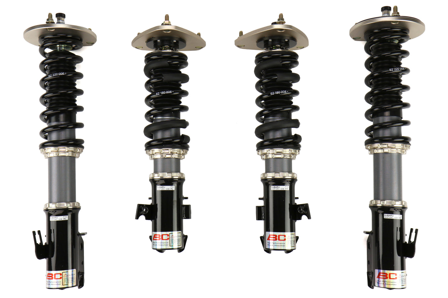 BCRF-20E-BR-16K-16K BC Racing BR Coilovers (Extreme Low) - 2013+ FT86-Default Springs-16k-16k,