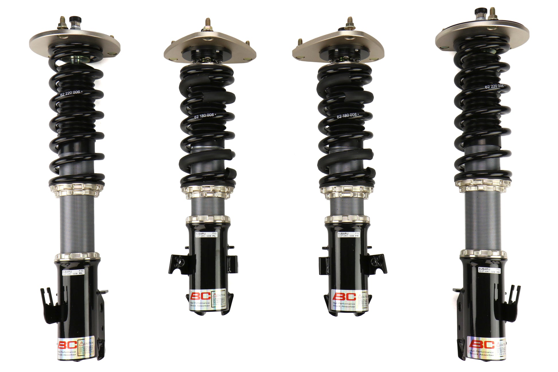 BCRF-20E-BR-16K-16K BC Racing BR Coilovers (Extreme Low) - 2013+ FT86-Default Springs-16k-16k,