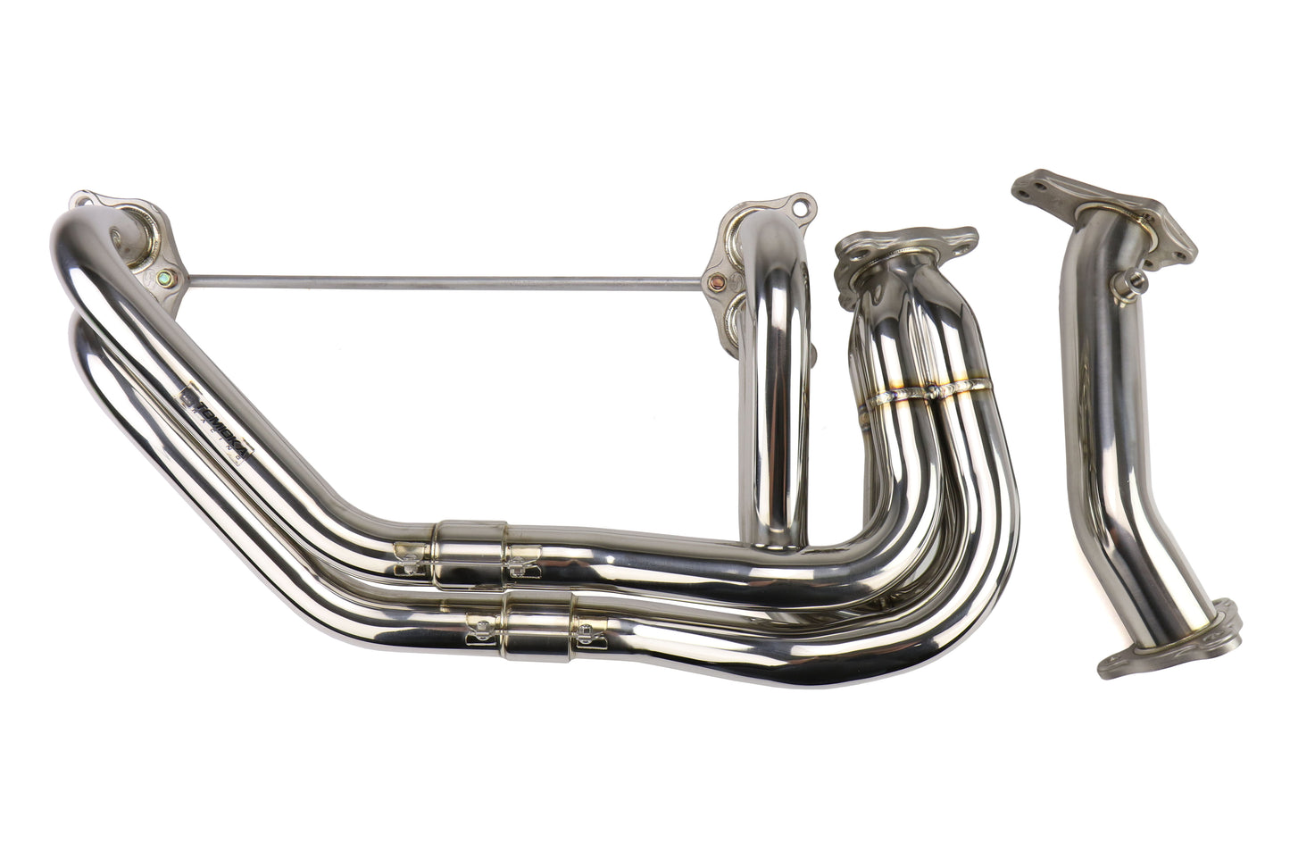 TMRTR-ES1000 Tomioka Racing Subaru Single Scroll Unequal Length Exhaust Manifold with 3 bolts Up-pipe - 2015-2020 Subaru STI,