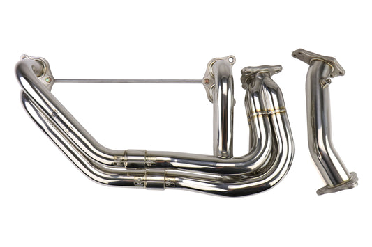 TMRTR-ES1000 Tomioka Racing Subaru Single Scroll Unequal Length Exhaust Manifold with 3 bolts Up-pipe - 2015-2020 Subaru STI,