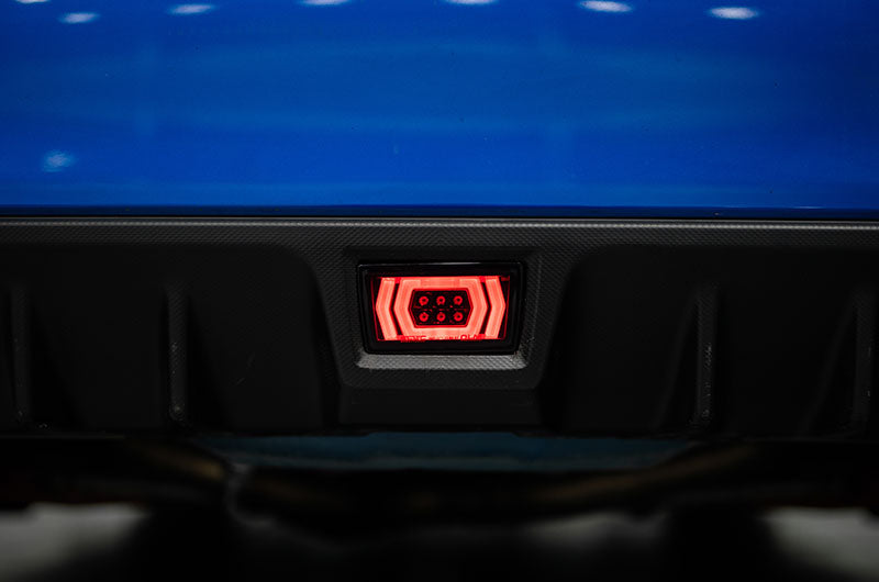 OLM Vector F1 Light - Smoke Lens / Red Bar - 2015-2021 Subaru WRX / STI