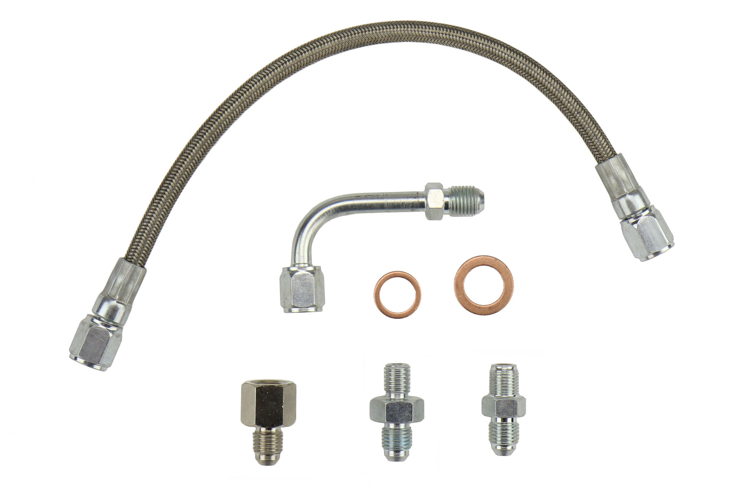 SSDSTI-OFL-1 SteamSpeed AVCS Journal Bearing Turbo Oil Feed Line - 2015-2017 STI,