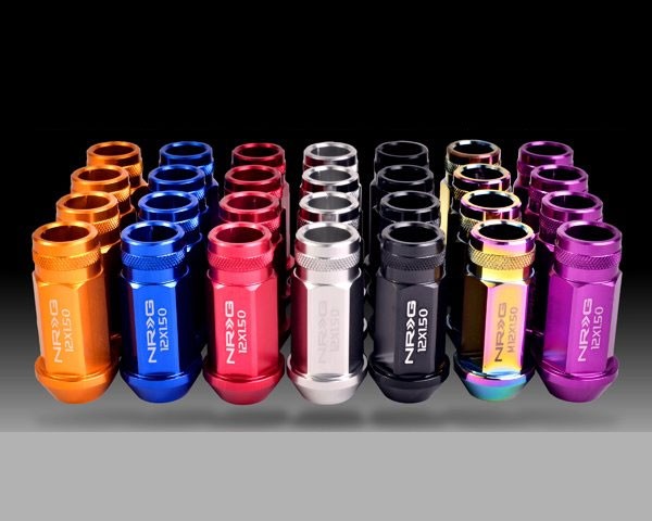 NRGLN-810RDX5 NRG 800 Series Open Ended Lug Nuts for Long Studs : Red (LN-810RD),