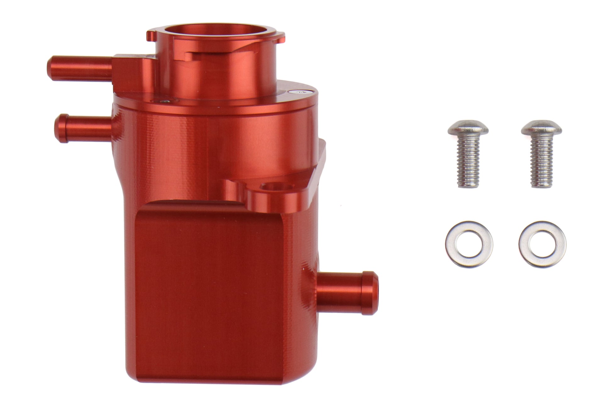 ALUALM-COOL-EXP-RED Aluminati Coolant Expansion Tank Red - 2002-2007 Subaru WRX / 2004+ Subaru STI,