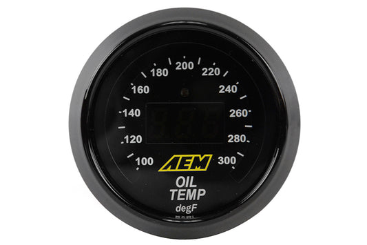 AEM Oil/Transmission/Coolant Temperature Gauge Digital 52mm - Universal