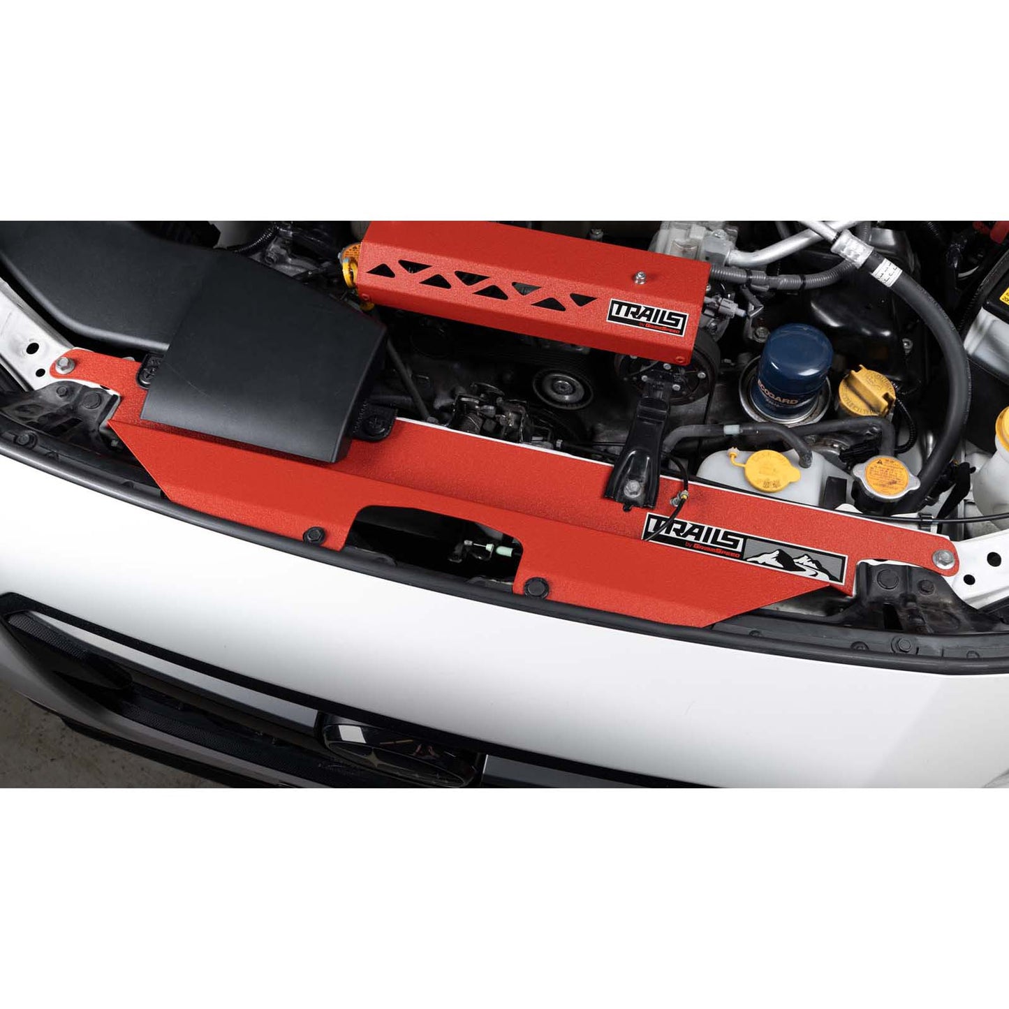 TRAILS by GrimmSpeed Radiator Shroud RED - 2018-2021 Subaru Crosstrek