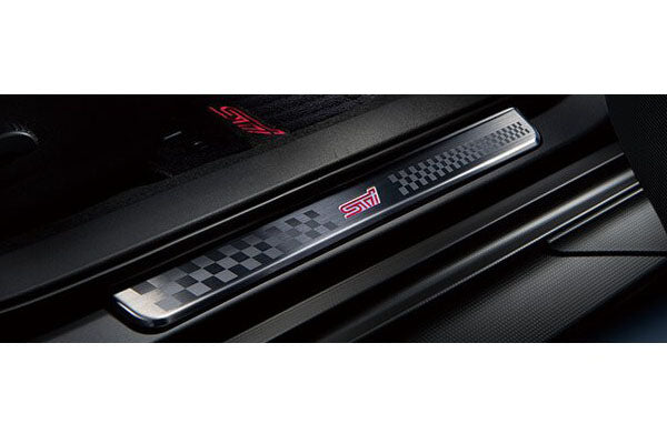 STIE1017VC210 Subaru OEM LED Side Sill Plates w/ STI Logo 2022+ Subaru WRX,