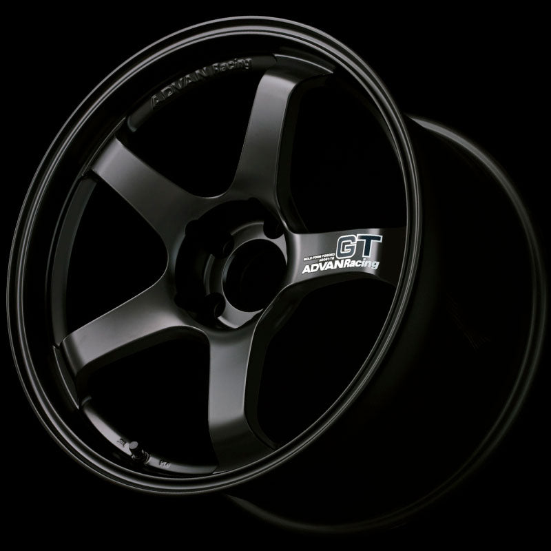 ADWYAQ8J40DSB Advan Racing GT 18x9.5 +40 5-100 Semi Gloss Black - 2013+ BRZ,