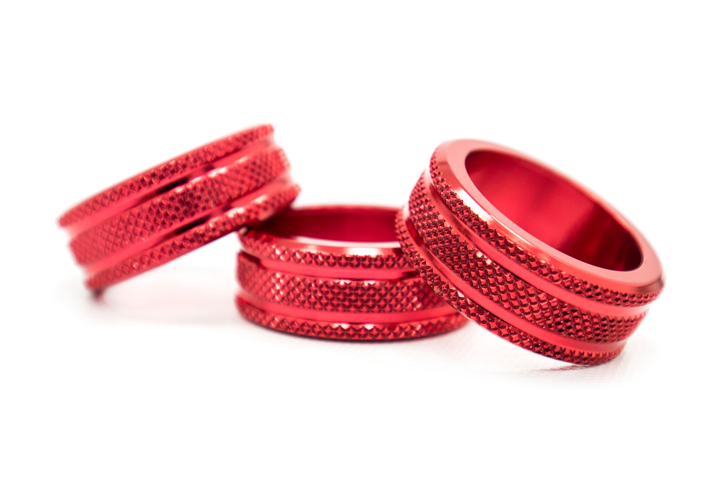 GCSGCSDLKNOB02 Anodized Dual Climate Control Knob Trim - Various Colors : Red,