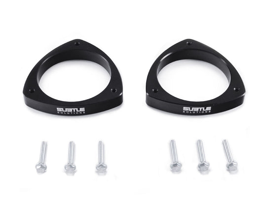 SBTSUS-151F-ABK Subtle Solutions 1.5in Nose Dive Front Aluminum Spacer Set - 2009-2019 Subaru Forester / 2013-2017 Crosstrek,
