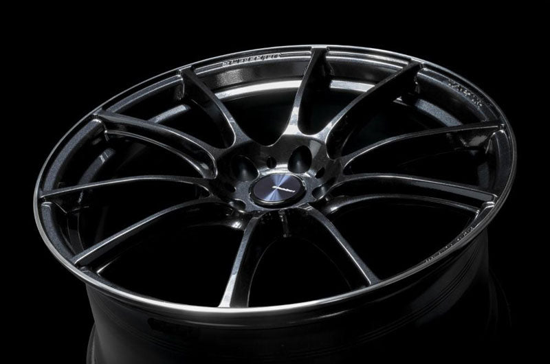 WedsSport SA-25R WBC Weds Black Clear 18x9.5 +45mm 5x100 (Single Wheel) - 2013-2024 Subaru BRZ / Scion FR-S / Toyota GR86 / 2014-2018 Subaru Forester