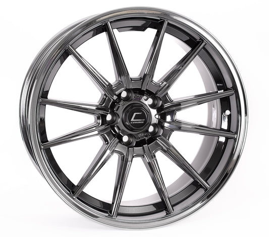 CSMR1-1895-35-5X114.3-BC Cosmis Racing R1 18x9.5 +35mm Black Chrome - 2015+ WRX / 2015+ STI,