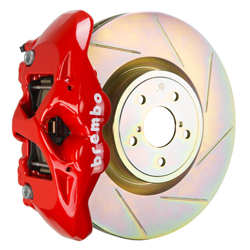 BRE1S5.6001A2 Brembo GT Systems Monobloc 4 Piston 326mm Slotted Red Front - 2002-2014 Subaru WRX / 2002-2014 Subaru STI,