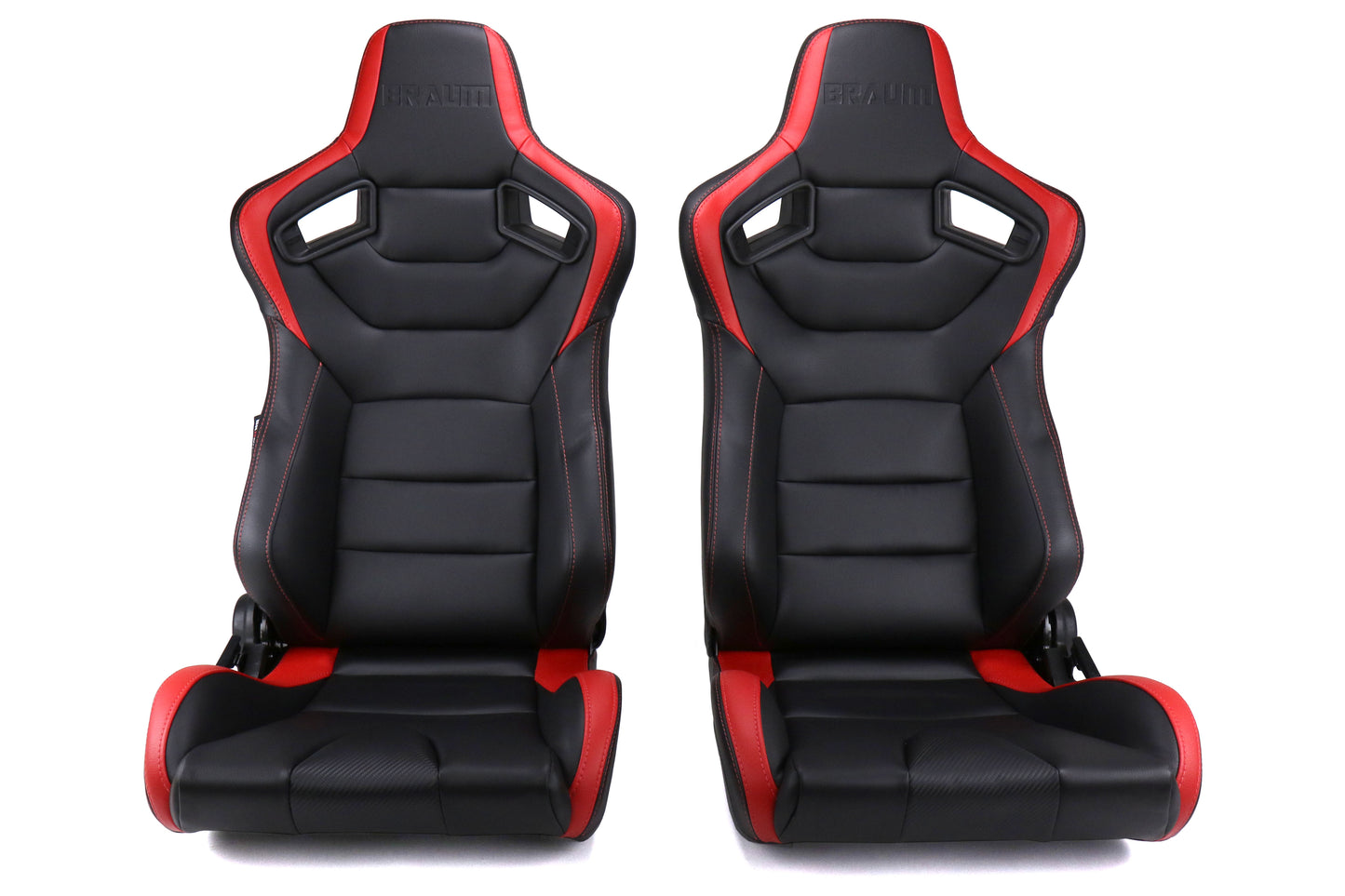 BRMBRR1-BKRD Braum Elite Series Racing Seat (Black & Red) - Universal,