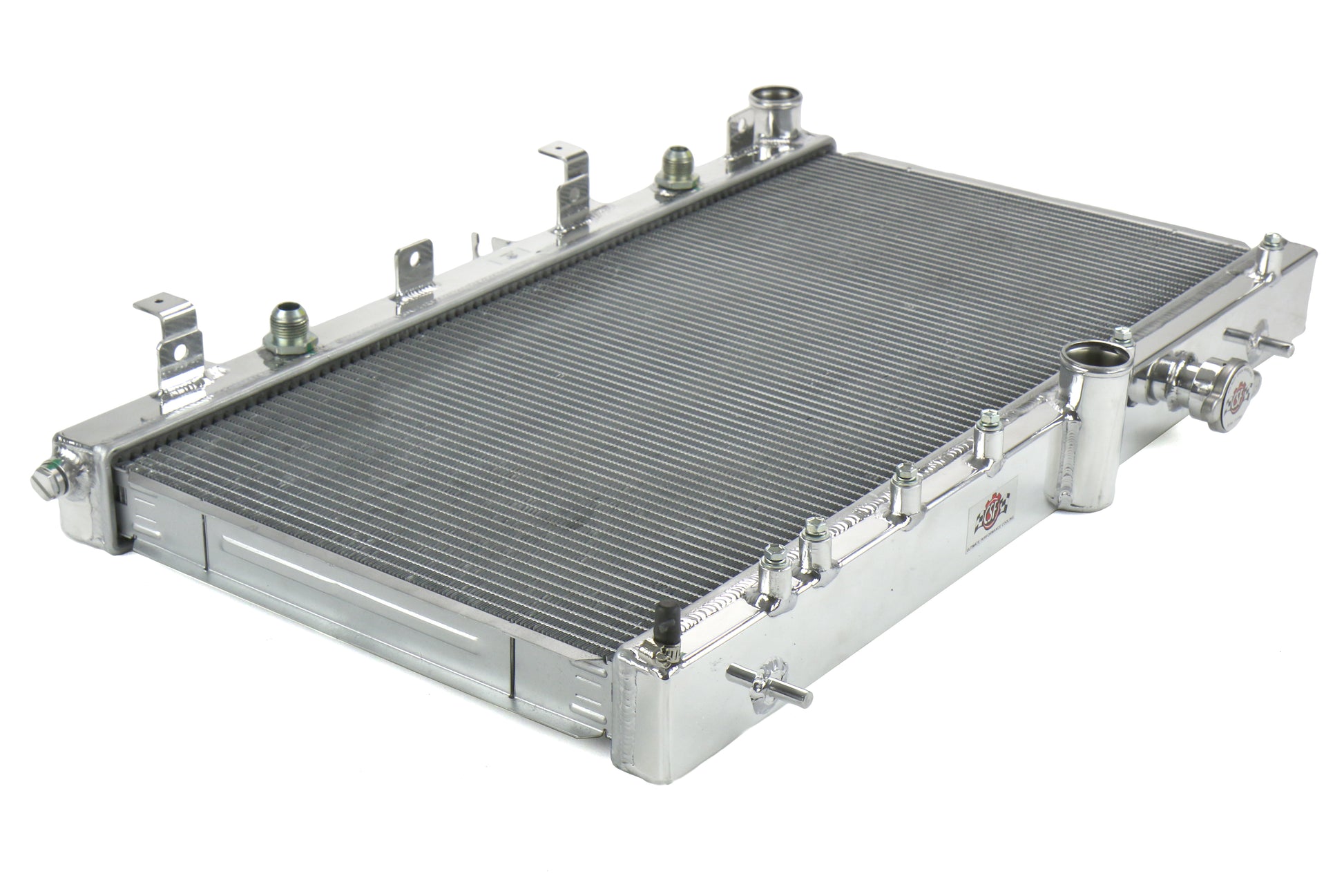 CSF3076O CSF Racing Radiator w/ Built-in Oil Cooler and Sandwich Plate - Subaru WRX/STi Manual 2002-2007,