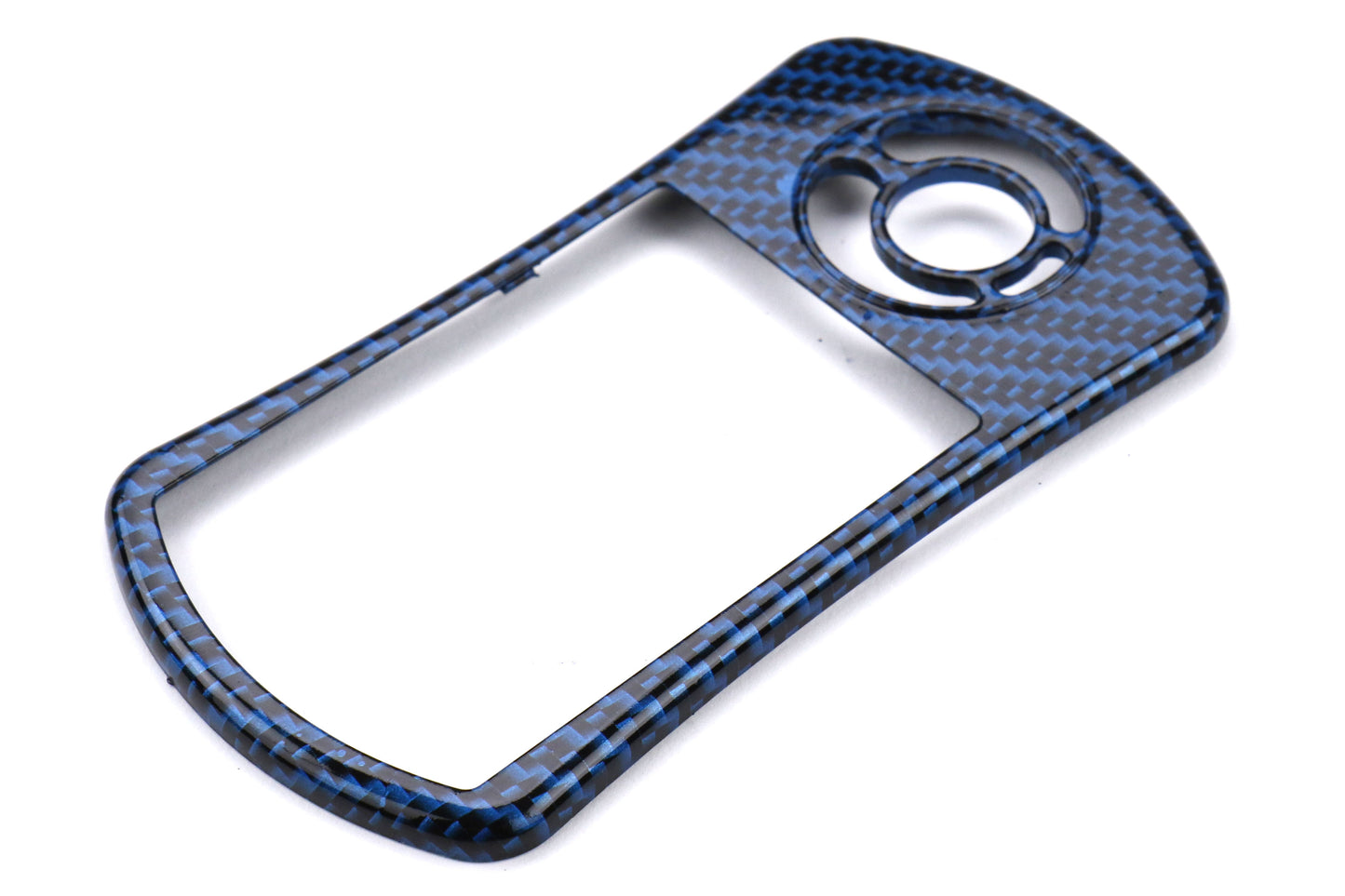 GCSAP3-BLUECARBON-FIBER COBB Accessport V3 Faceplate (Blue Carbon Fiber Print),
