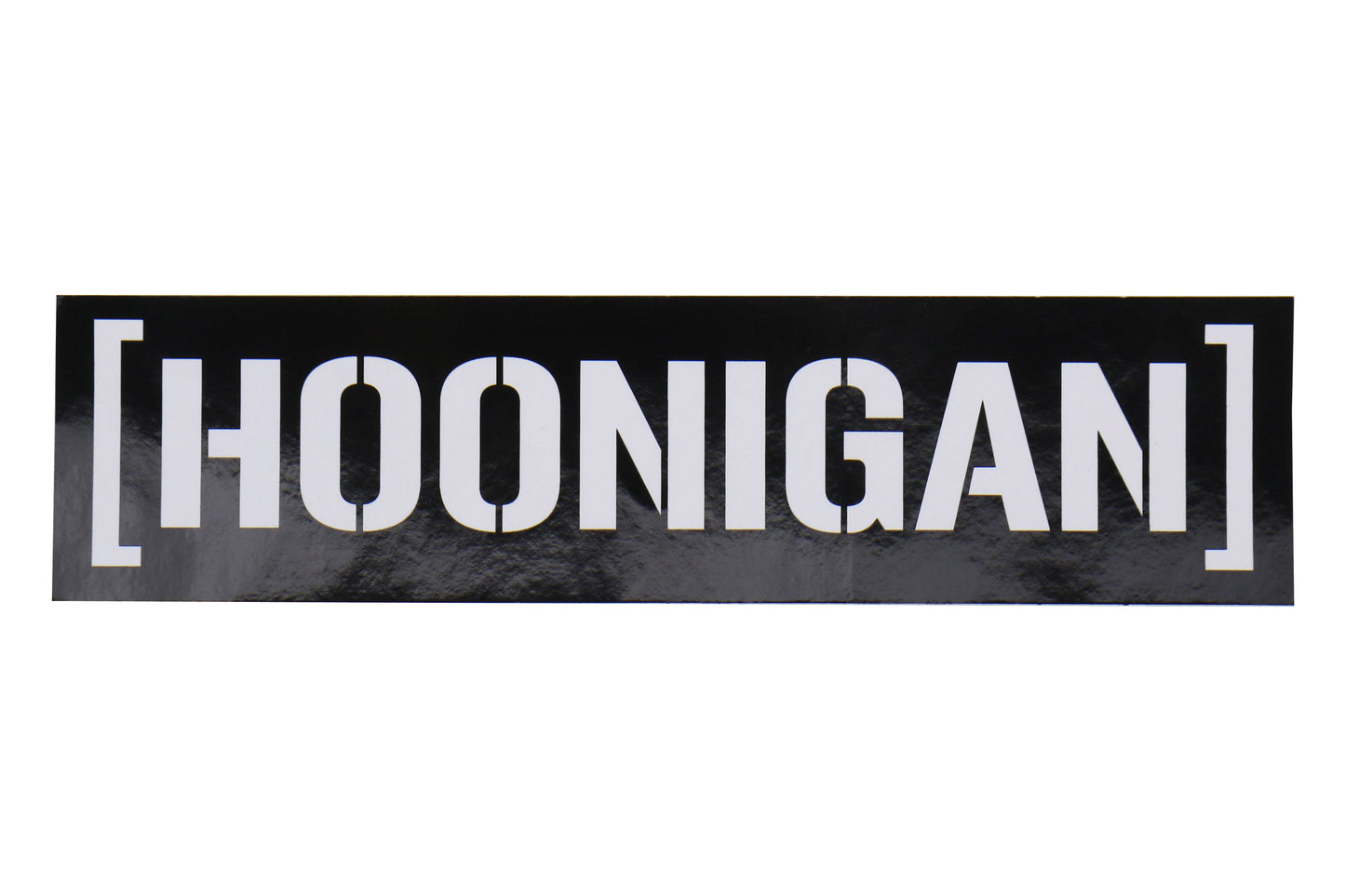 HOOHA326SCBR-WHT HOONIGAN Censor Bar Sticker Black / White,