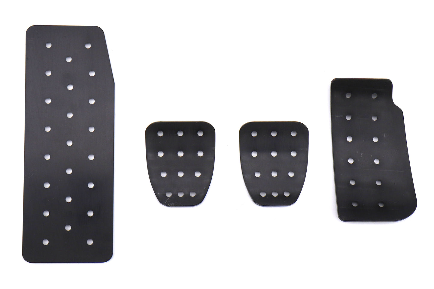 SRPSRP-PEDALS-FULL-BLK-SIL Billet Aluminum Sports Racing Pedals - 2015+ WRX / 2015+ STI / 2013+ BRZ,