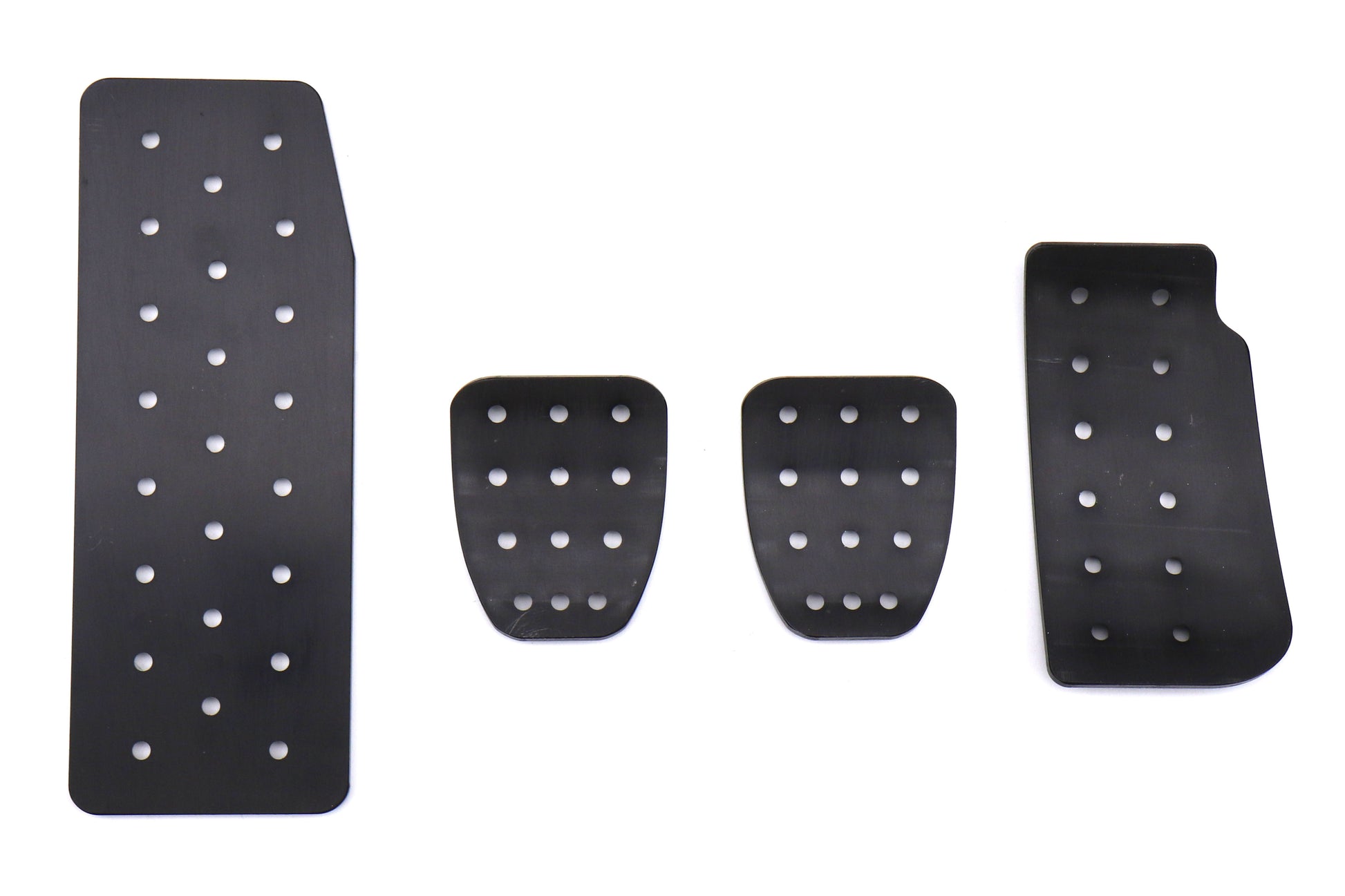 SRPSRP-PEDALS-FULL-BLK-SIL Billet Aluminum Sports Racing Pedals - 2015+ WRX / 2015+ STI / 2013+ BRZ,