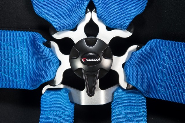 CUS00B CRH 6HBL Cusco 6 Point FIA Harness (Hans Only Model) - Universal - Blue,