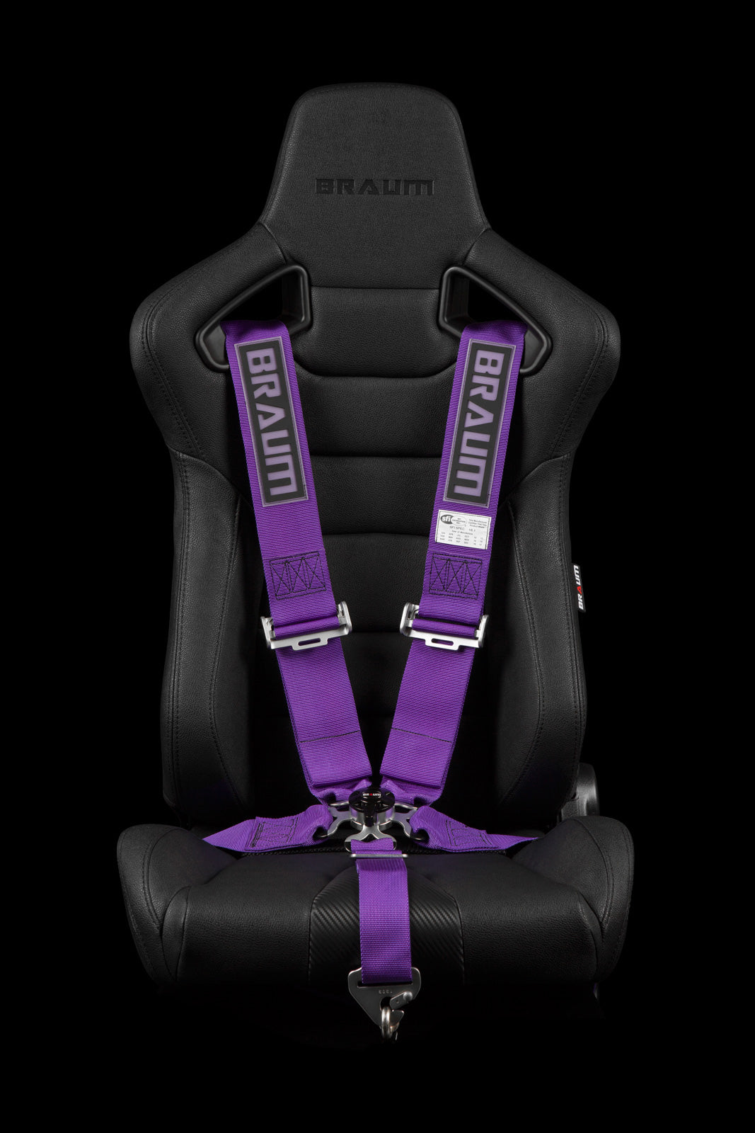 Braum 5 Point 3inch SFI Approved Racing Harness - Purple Each - Universal